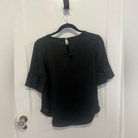 Next Petite Black Satin-Like Top – Size US 4P / UKP - Picture 2 of 3